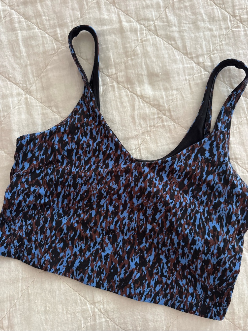 Lululemon Align Tank in Leopard Camo Blue Nile Multi print